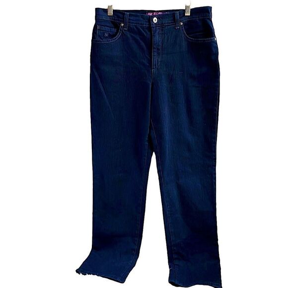 Gloria Vanderbilt Amanda Jeans Size 10 Indigo Blue Vintage 2012 Average Length - Picture 1 of 13